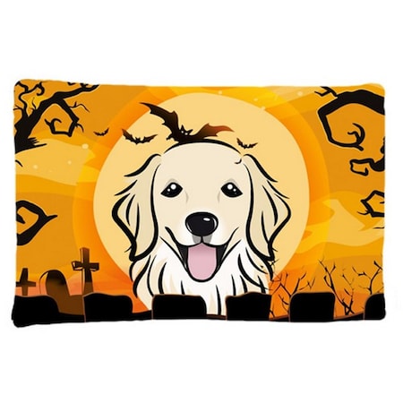 Carolines Treasures Halloween Golden Retriever Fabric Standard Pillowcase BB1763PILLOWCASE